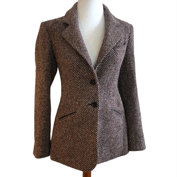 J. Peterman Jackets & Blazers - J. Peterman, Twead Two-Button Blazer, Size 4